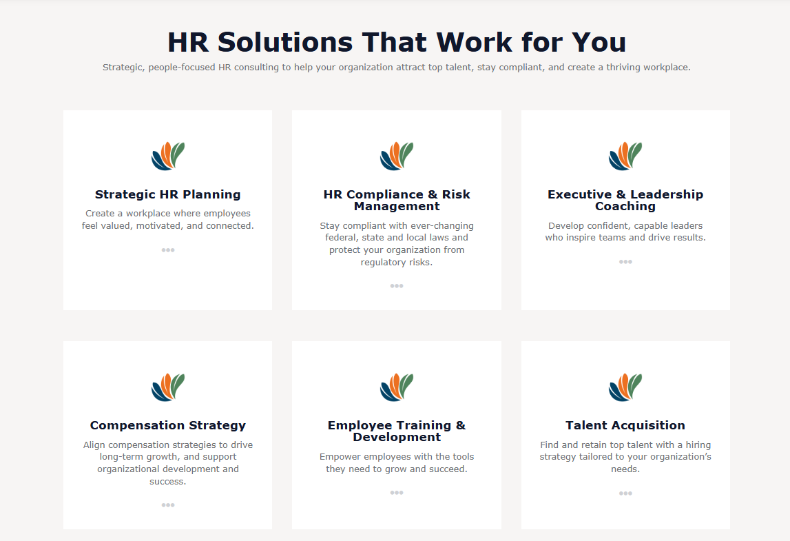 A screenshot of ProspectHR’s HR solutions
