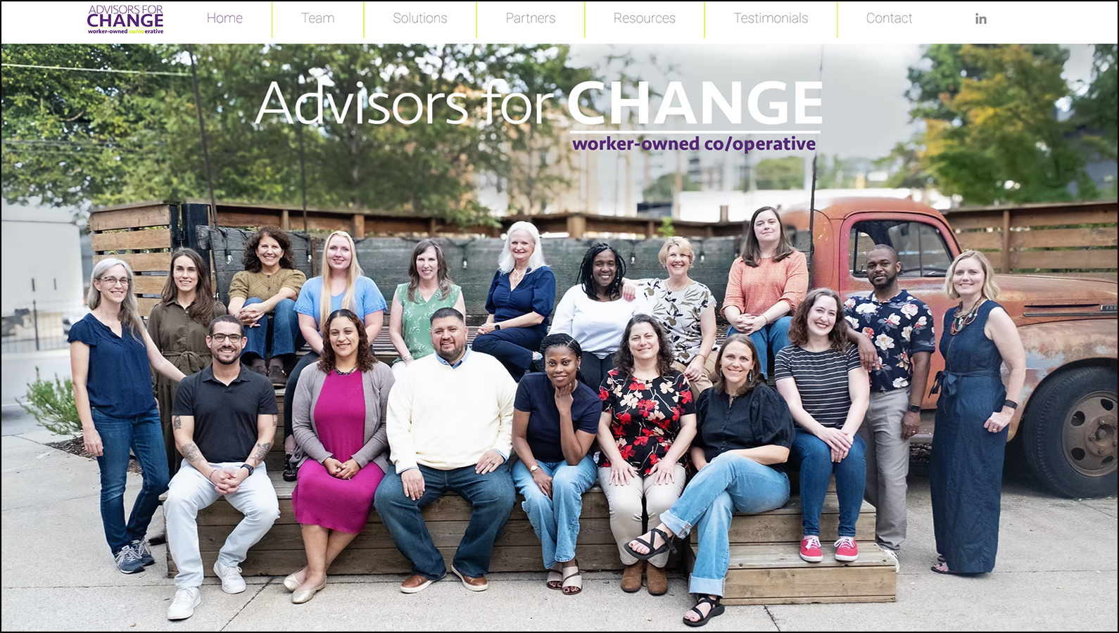 Advisors for Change's homepage