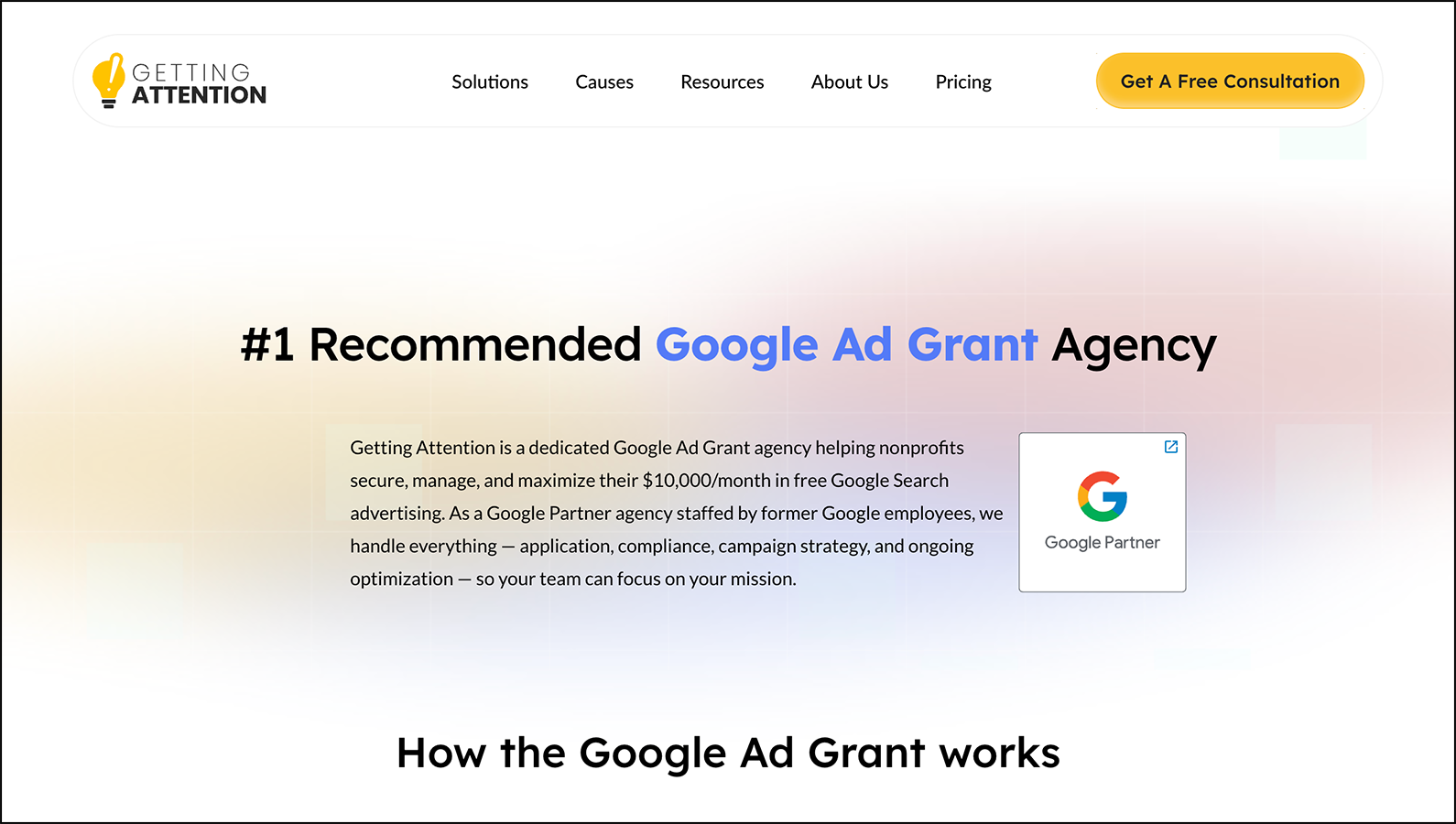 Getting Attention's homepage
