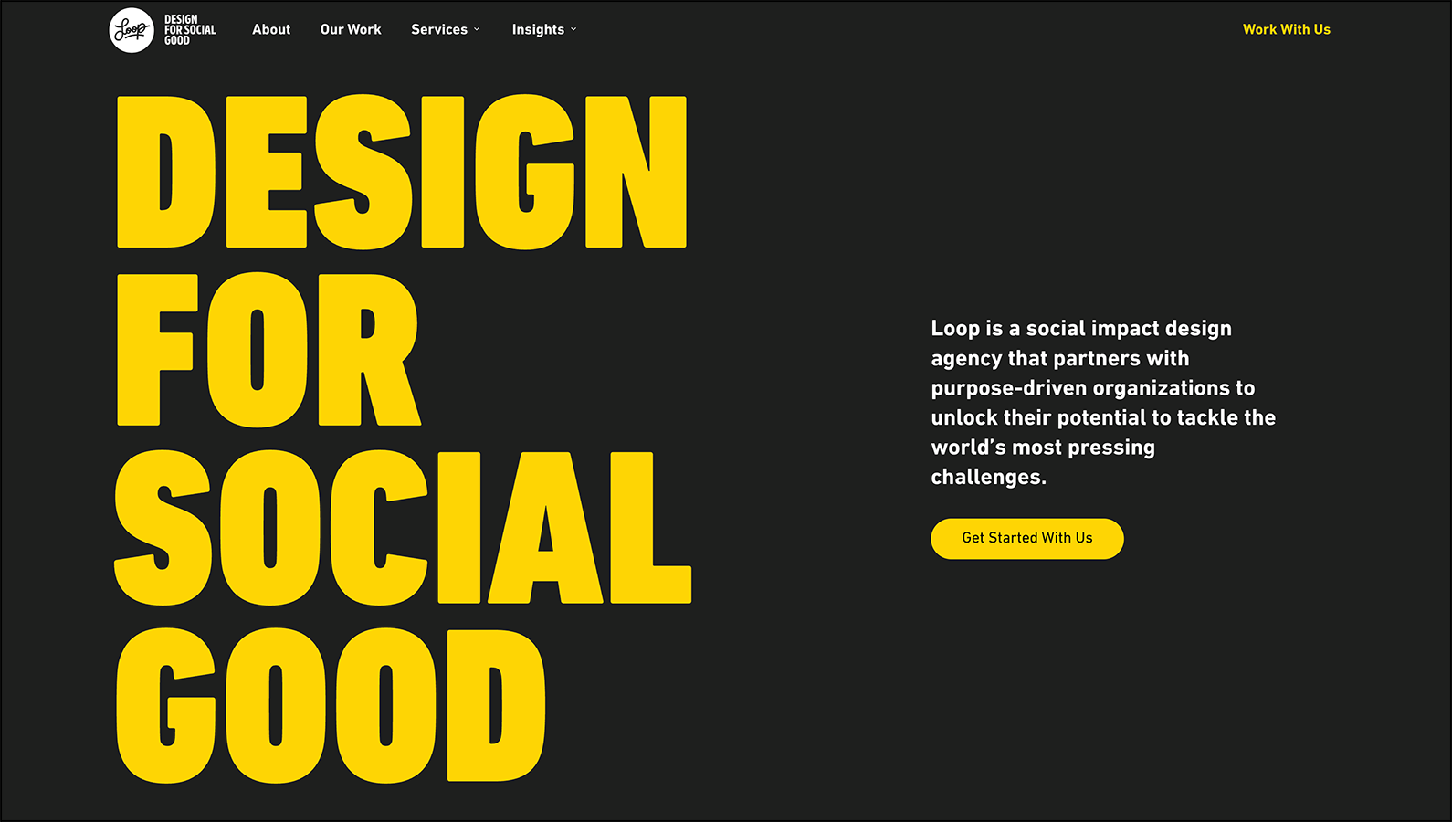 Loop's homepage