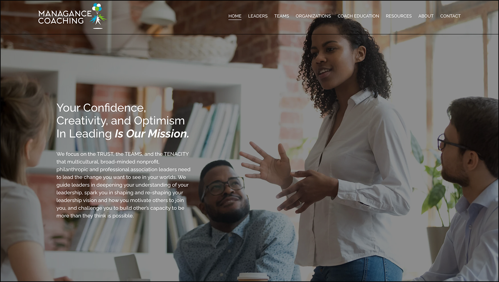 Managance Coaching's homepage