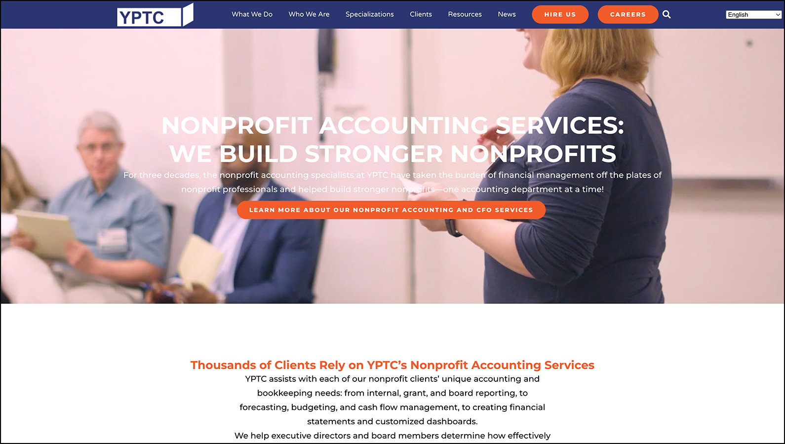 YPTC's homepage